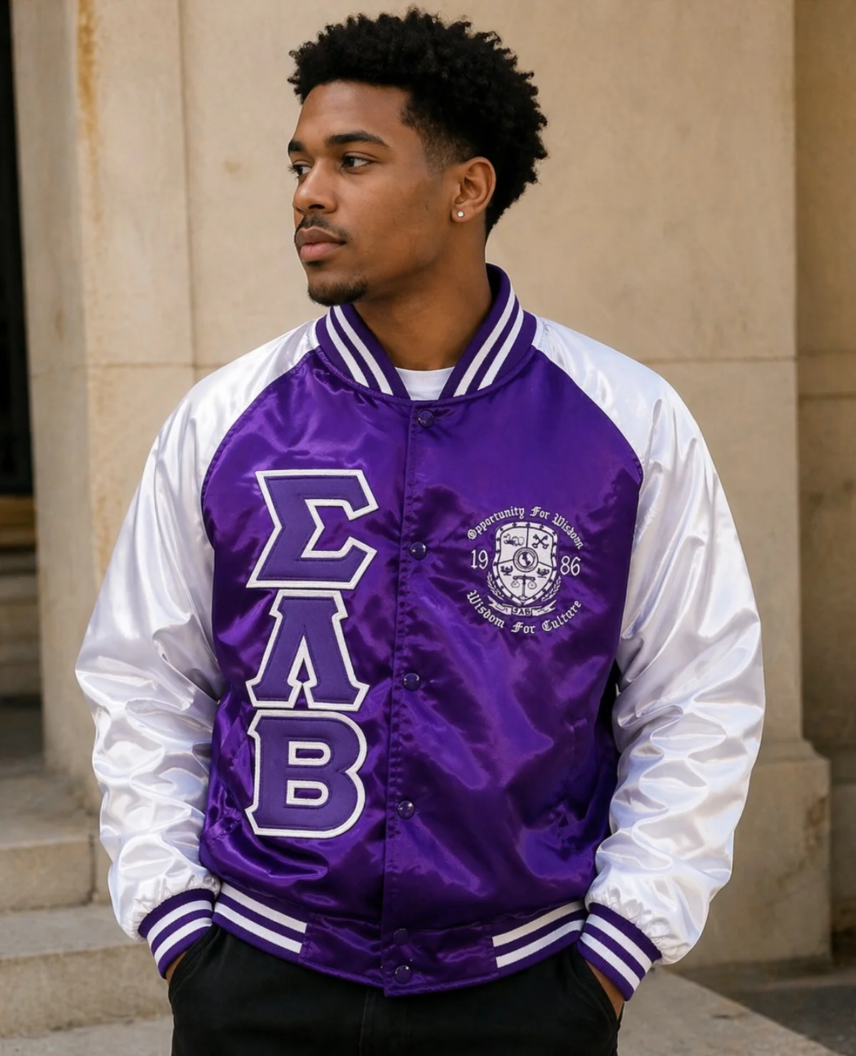 Sigma Lambda Beta Greek Satin Jackets Sigma Lambda Beta Greek Satin Jackets